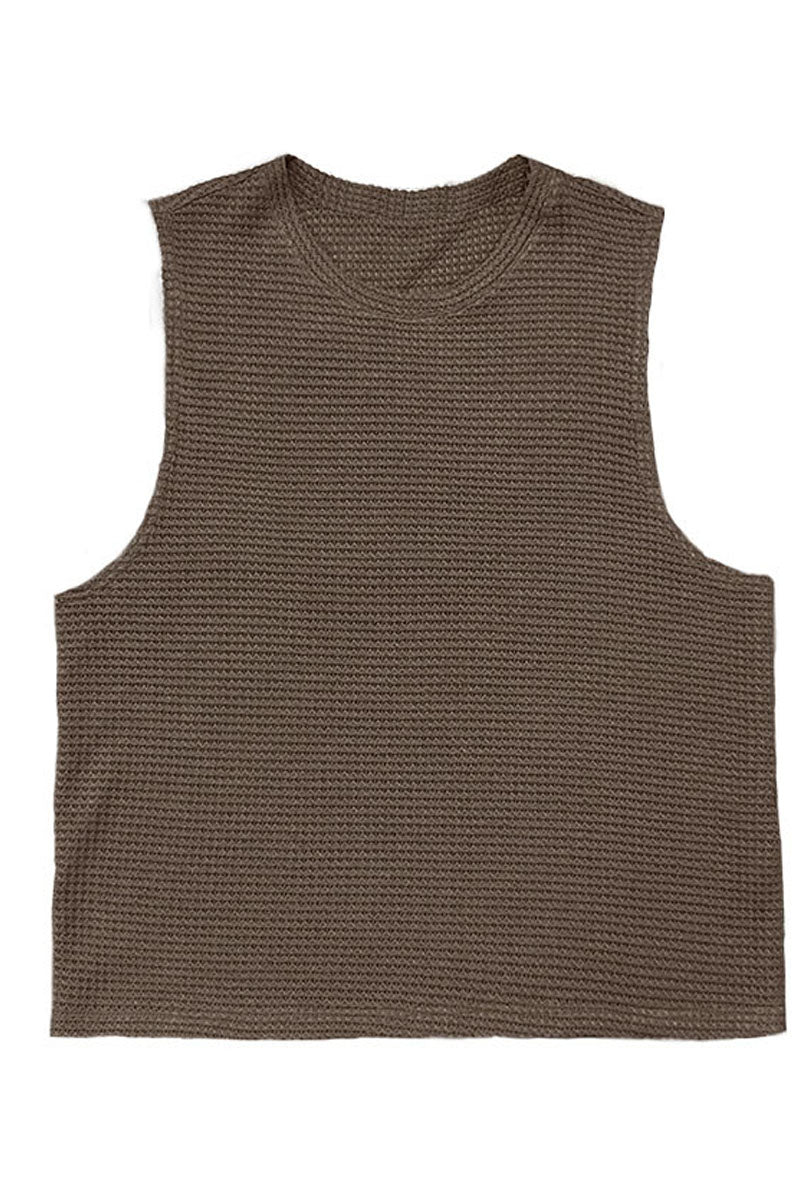 Tortoise Shell Textured Tank Top