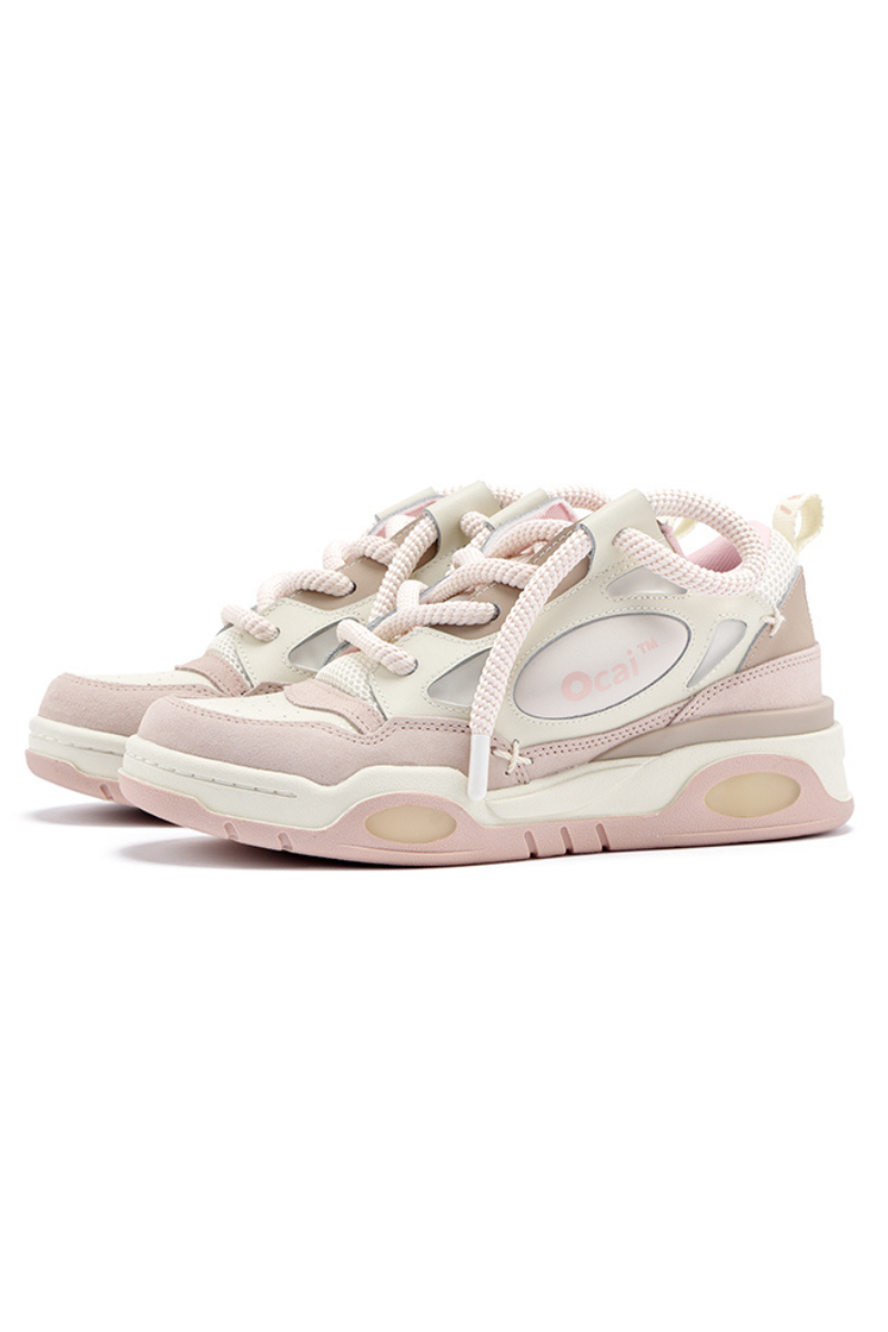 Smog Pink Retro Skate Sneakers