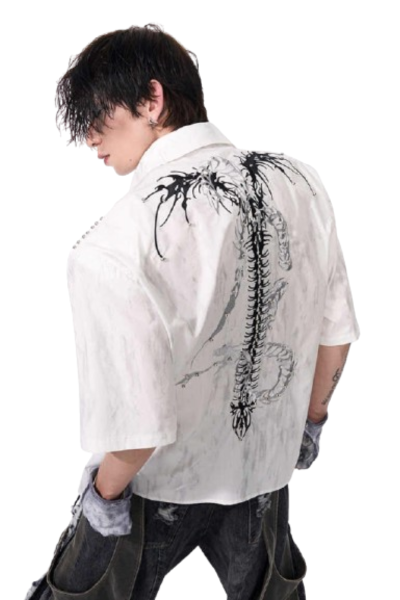 Snake Spine Beaded Shirt
