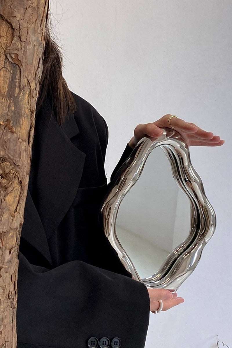 Crashed Chrome Plated Mirror