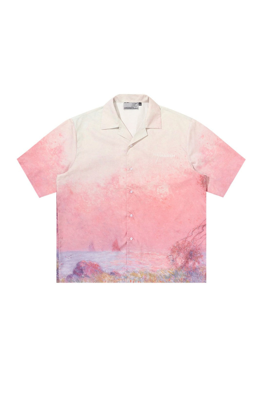 Forest Sunset Full Print Cuban Shirt
