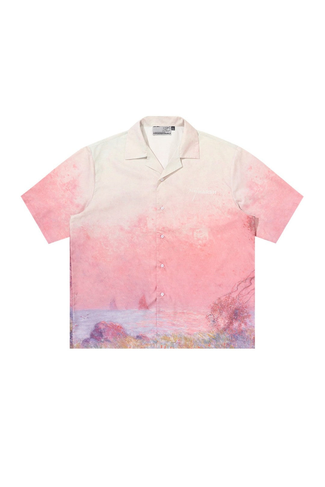 Forest Sunset Full Print Cuban Shirt