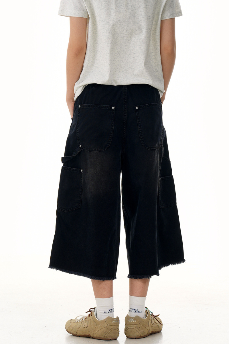 Studded Deconstructed Jorts