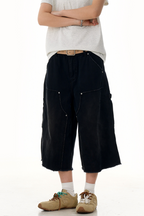Studded Deconstructed Jorts