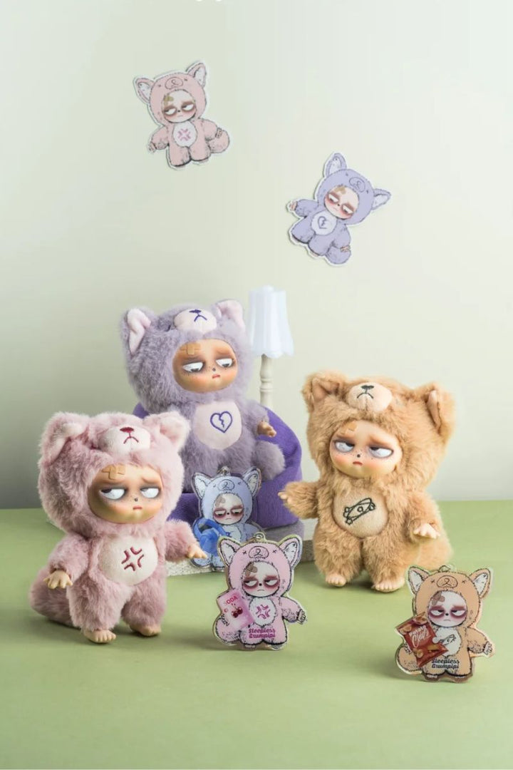 Sleepless Grumpipi™ Blind Box — Plush + Mini Keychain (Sleepless Series)