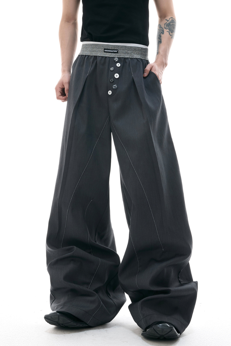 Tailored Straight Leg Trousers