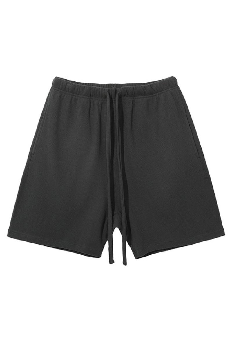 Diamond Waffle Drawstring Shorts