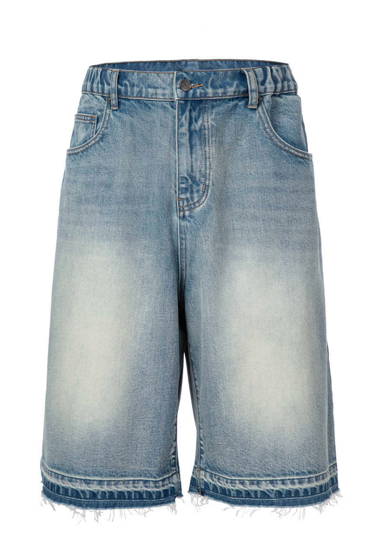 Vintage Washed Denim Shorts