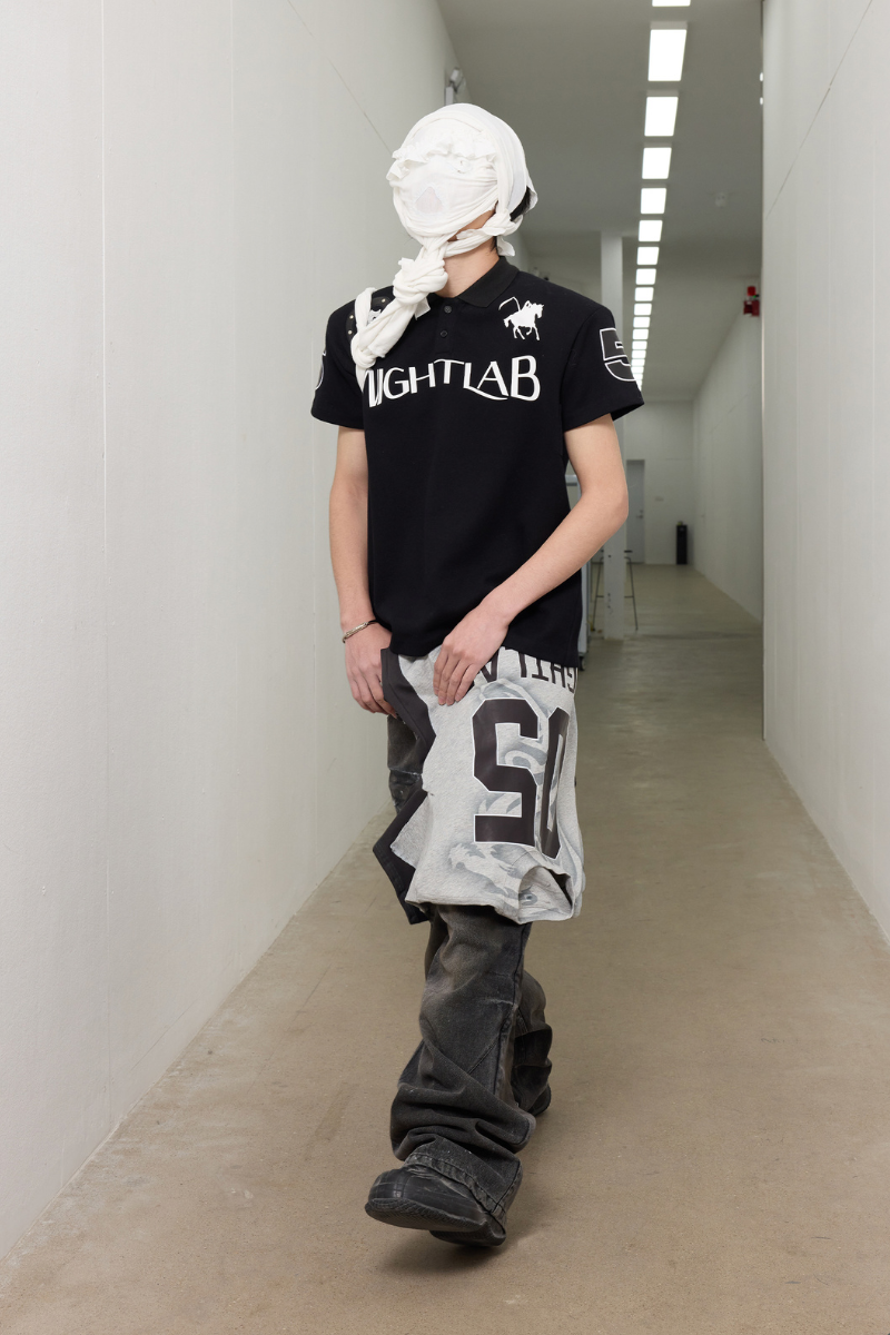 Studded Skull Polo Shirt