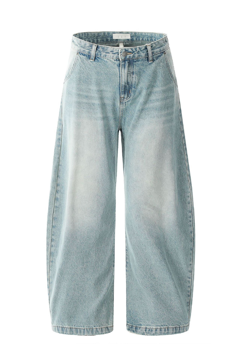 Light Wash Cat Whisker Jeans