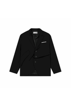 Asymmetric Pocket Deconstructed Suit jacket