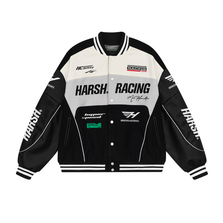 Woolen Embroidered Racing Jacket - US Only