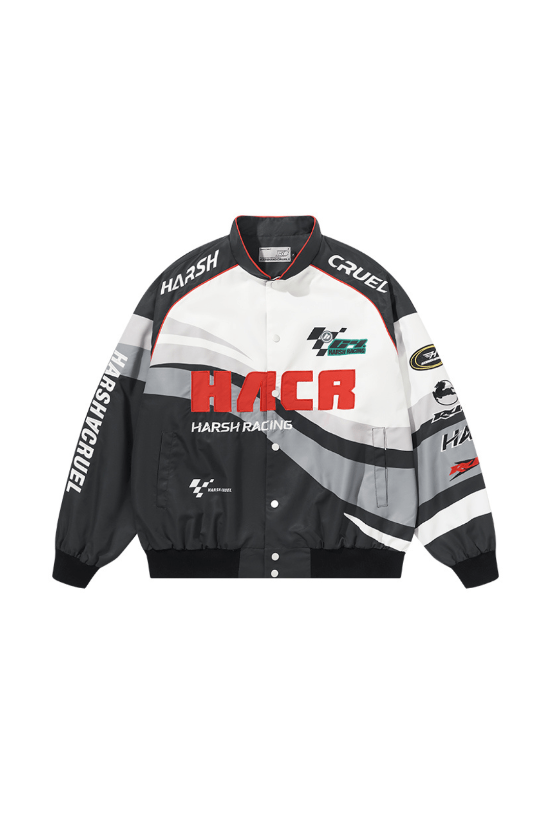 Retro Embroidered Racing Jacket