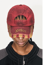 Washed Distressed Raw Edge Adjustable Cap
