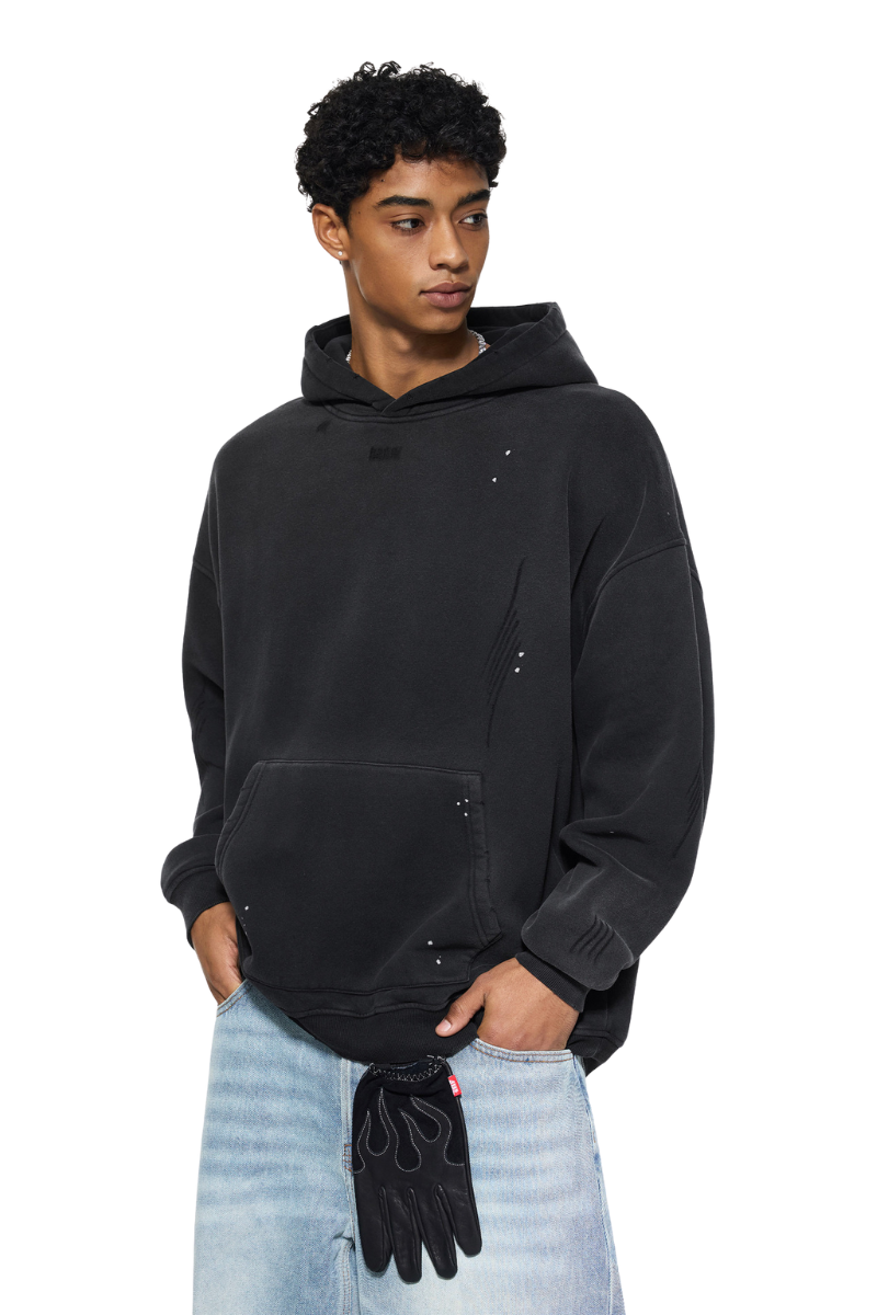 Fleece-Lined Graffiti Hoodie