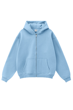 Fleece Streetwear Zip Hoodie