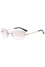 Metal Frame Oval Sunglasses