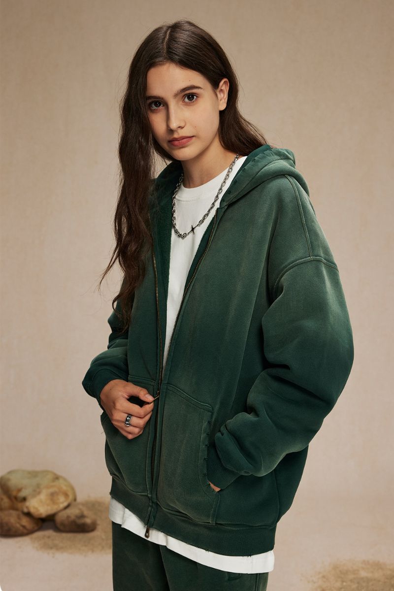 Vintage Spray-Dyed Zip Up Hoodie – Copping Zone