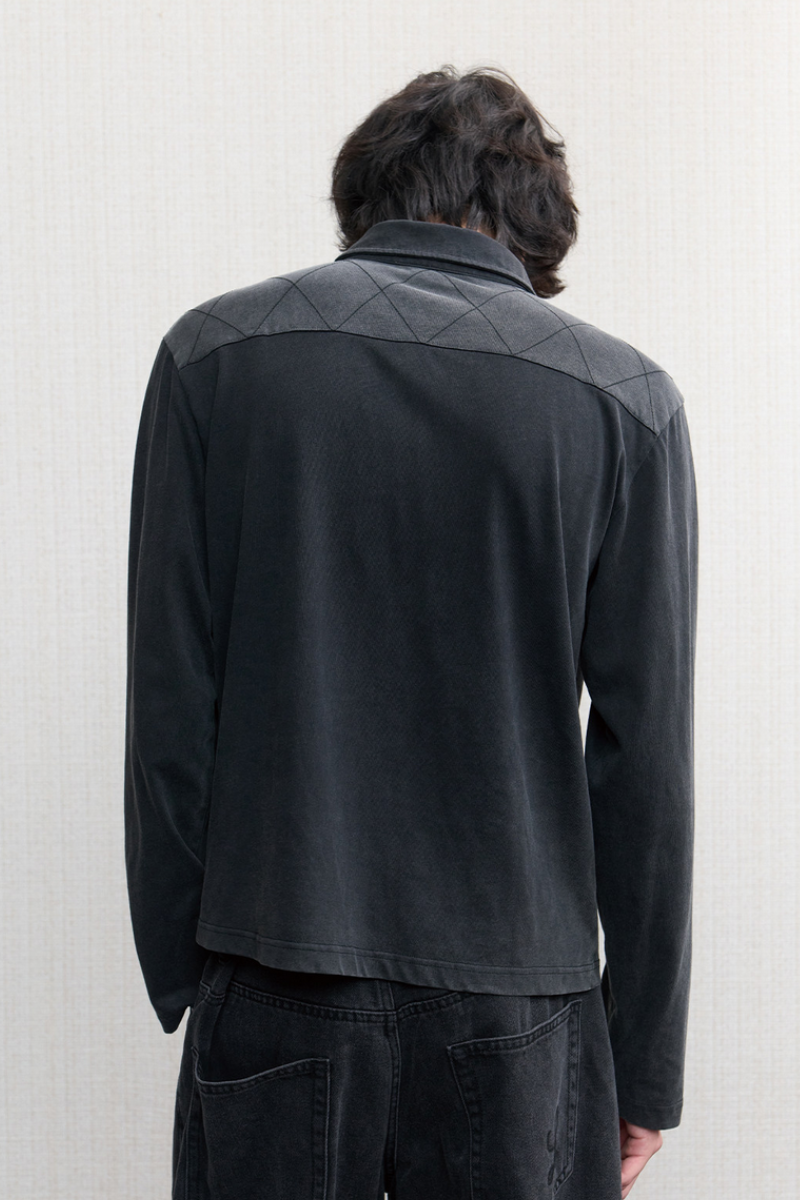 Distressed Piano Graphic Longsleeve