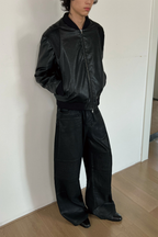 Waxed Biker Jeans