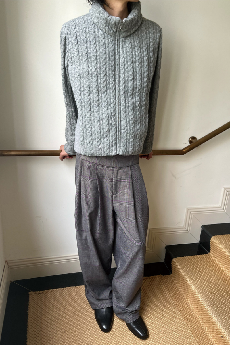 Cable Knit Down Jacket