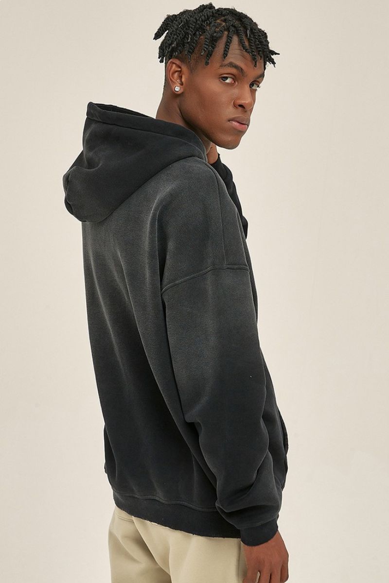 Distressed Wash Hoodie