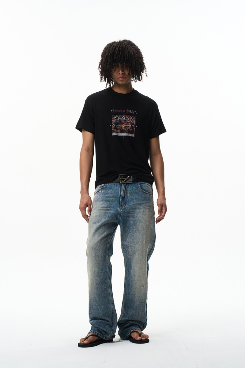 Leopard Car Graphic T-Shirt