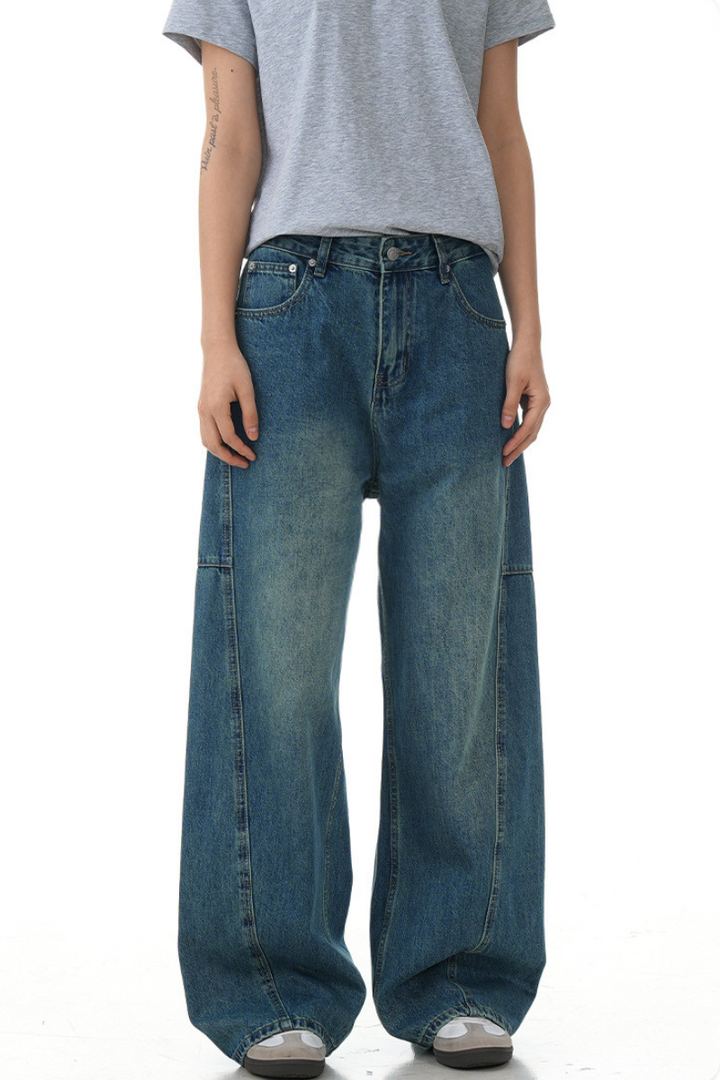 High Waist Blue Blade Jeans