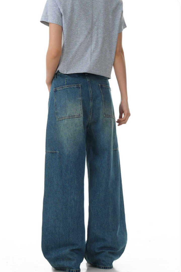 High Waist Blue Blade Jeans