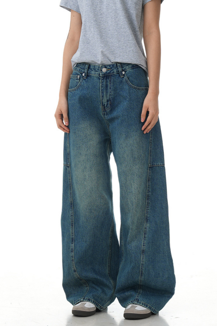 High Waist Blue Blade Jeans