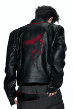 Cracked Skull Leather Jacket