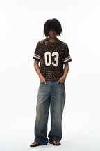 Leopard Number Patch T-Shirt