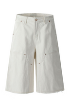 Studded Canvas Cargo Jorts
