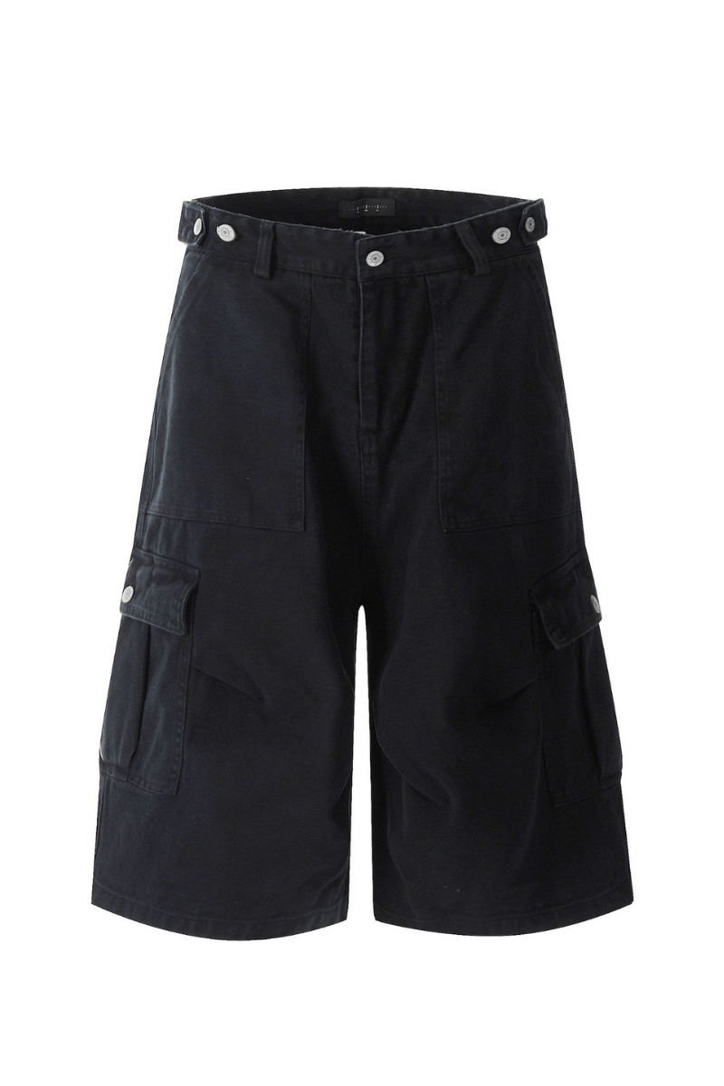 Multi Pocket Cargo Knee Shorts
