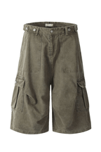 Multi Pocket Cargo Knee Shorts