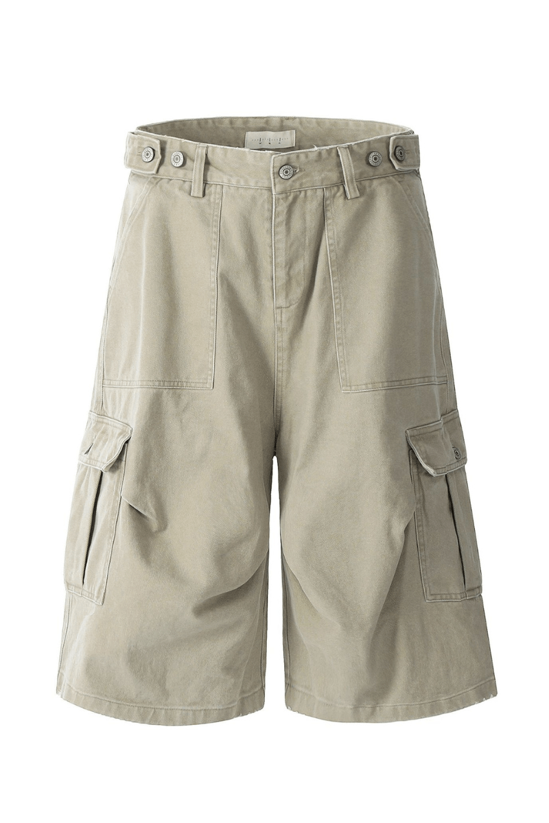Multi Pocket Cargo Knee Shorts