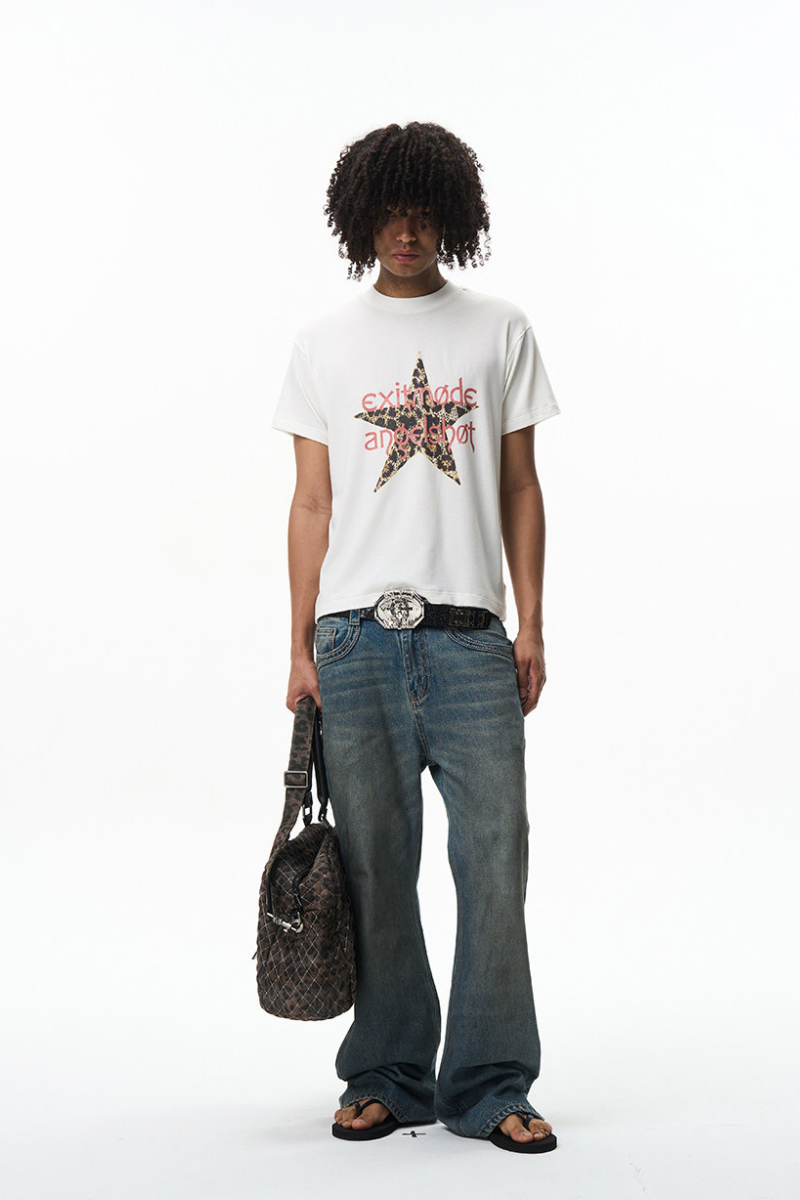 Leopard Star Graphic T-Shirt