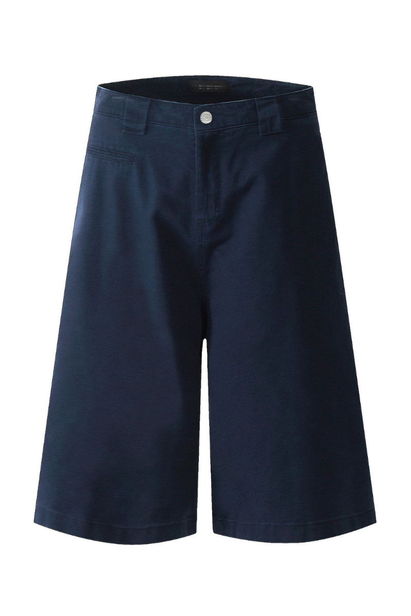 High Waist Cargo Knee Shorts