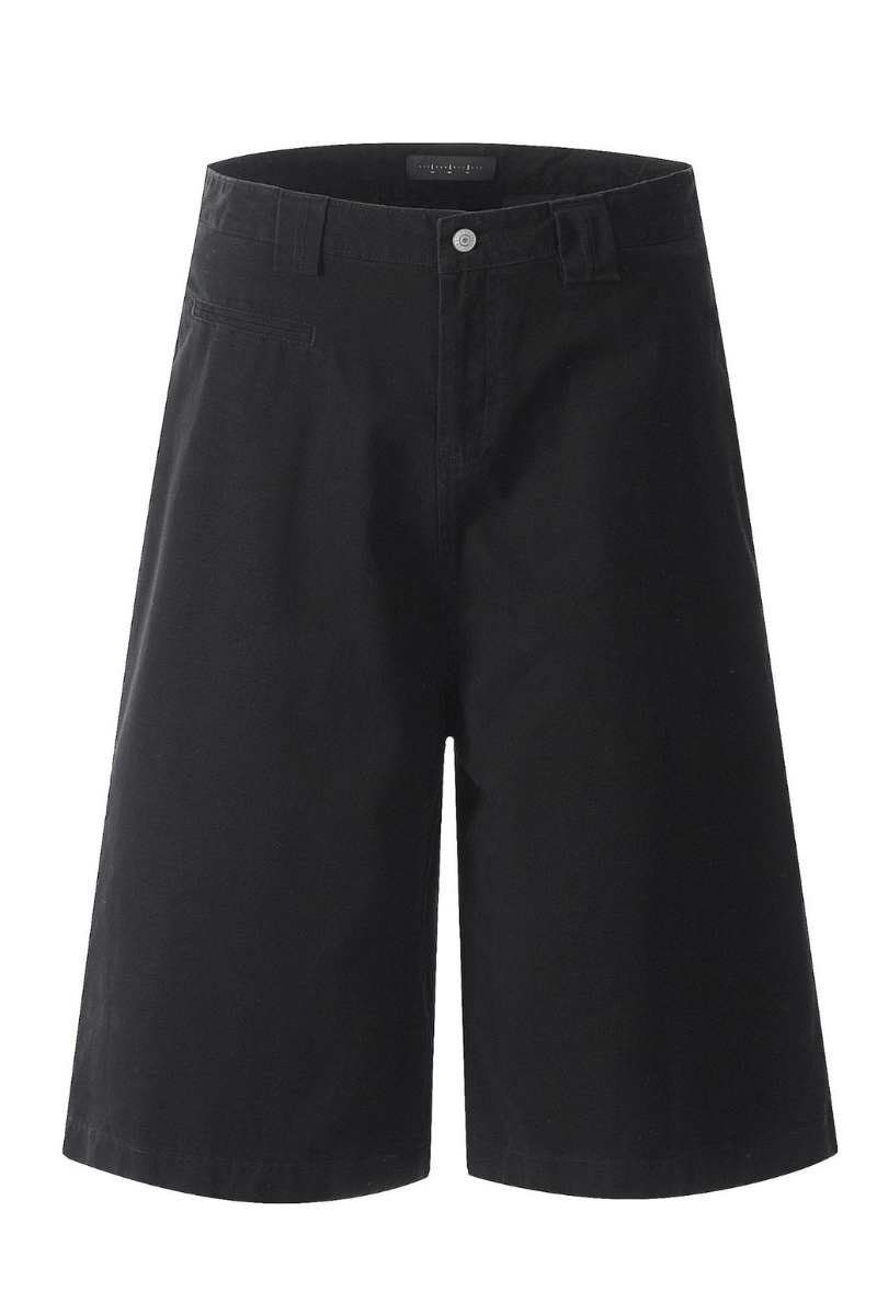 High Waist Cargo Knee Shorts