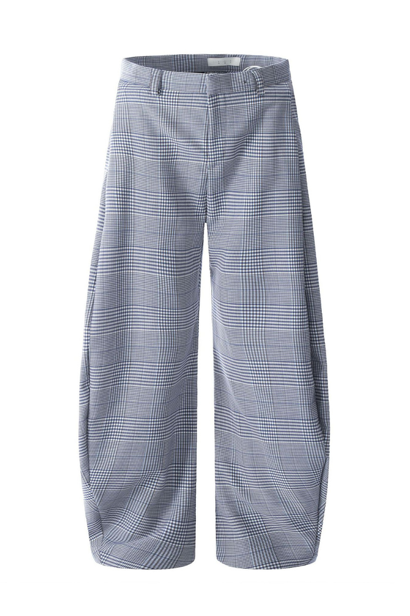 Plaid Wide Leg Lounge Trousers