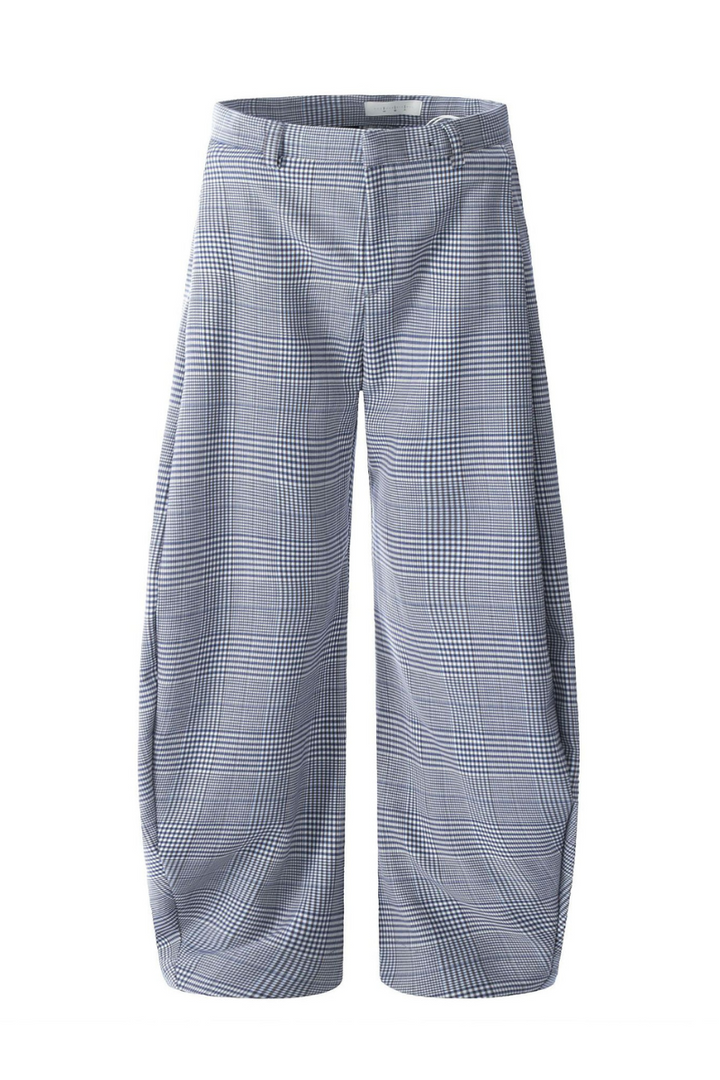Plaid Wide Leg Lounge Trousers