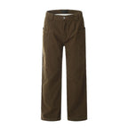 Retro Denim Wide-Leg Trousers