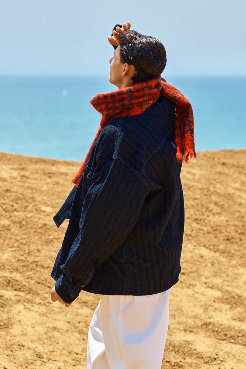 Stretch Denim Vintage Workwear Jacket