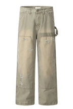 Vintage Distressed Work Jeans