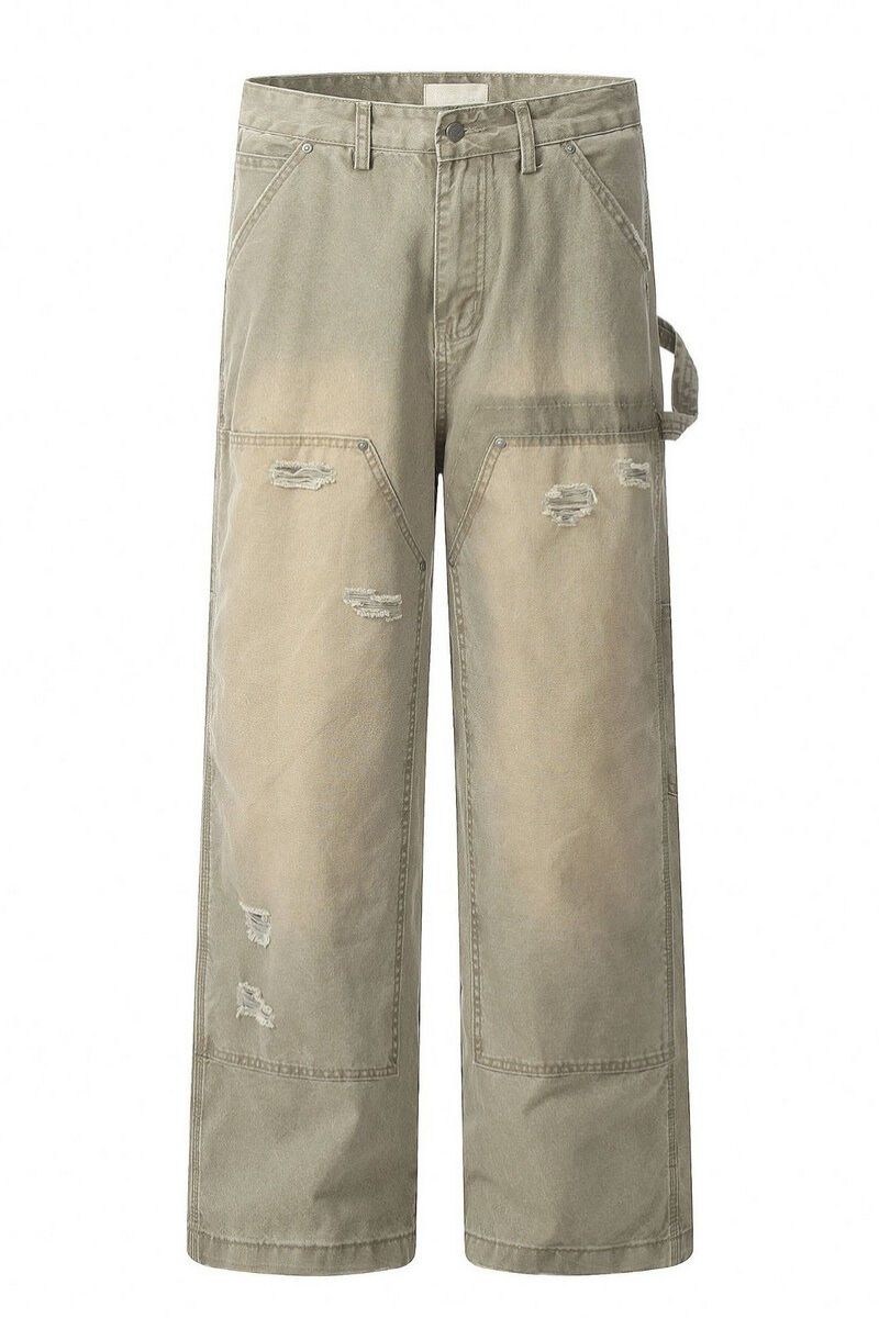 Vintage Distressed Work Jeans