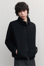 Cable Knit Down Jacket