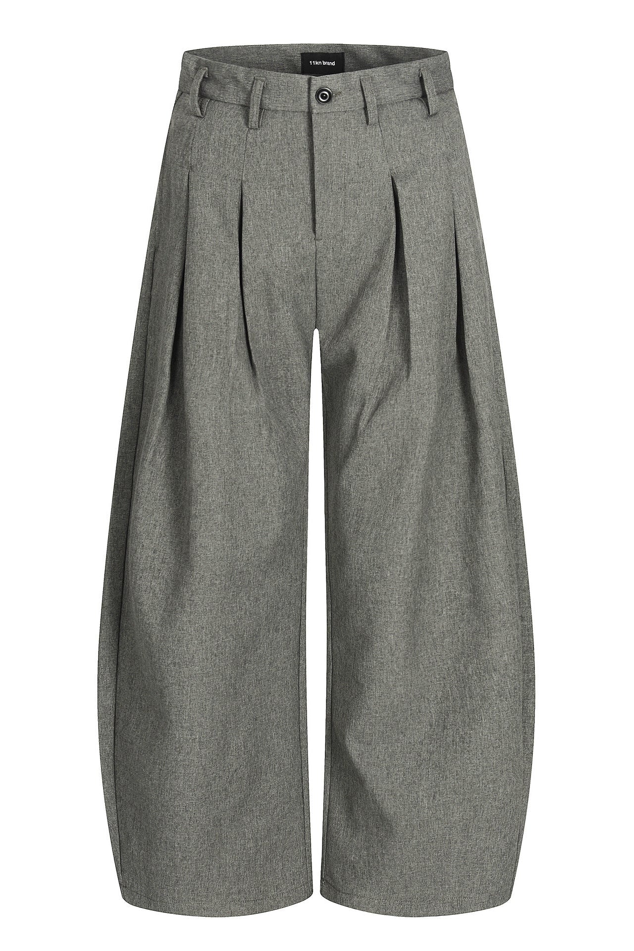 Double Pleat Curved Trousers