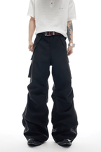 Wrinkled Pocket Cargo Pants