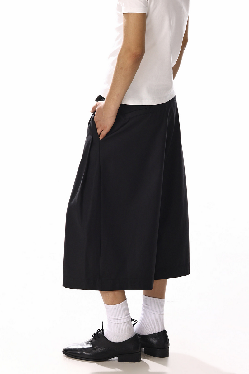 Pleated Wide Leg Culottes