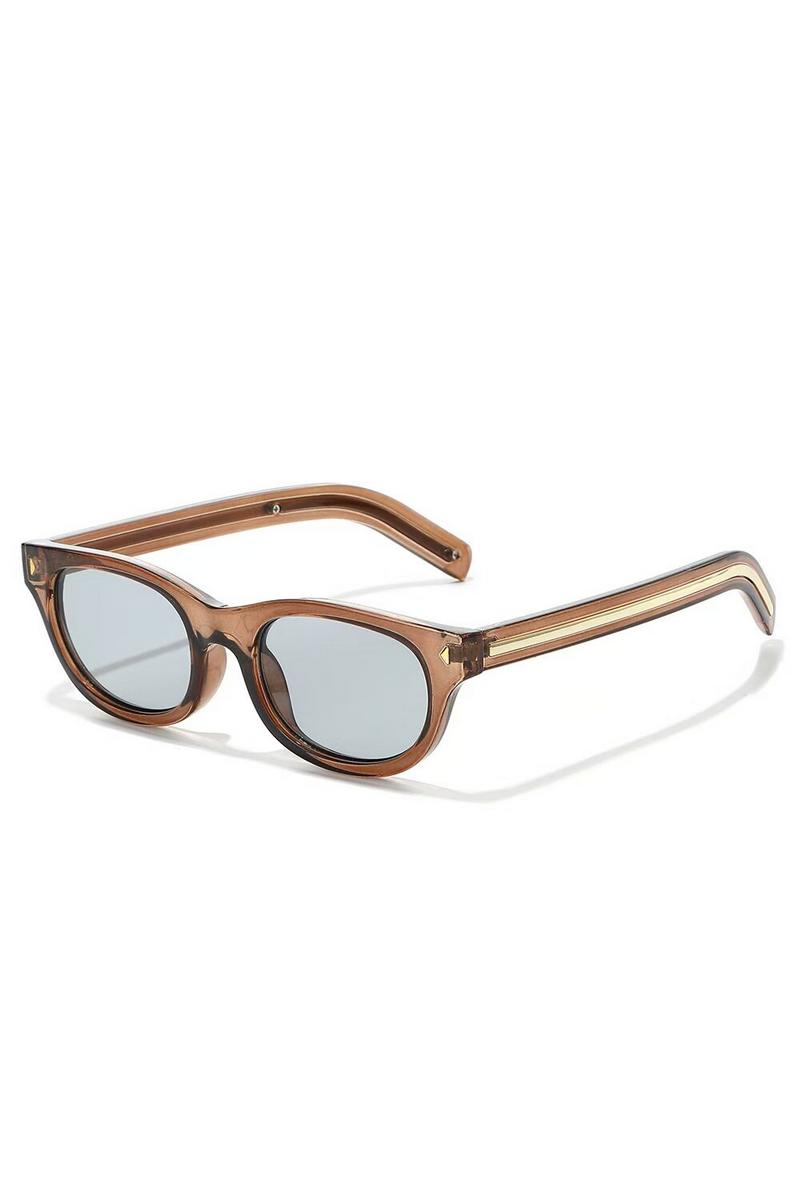 Slim Studded Cat Eye Sunglasses